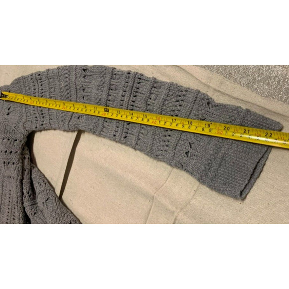 Nordstroms Cotton Emporium Sweater Womens Size Small Grey Knit Tunic Turtleneck - Picture 10 of 10